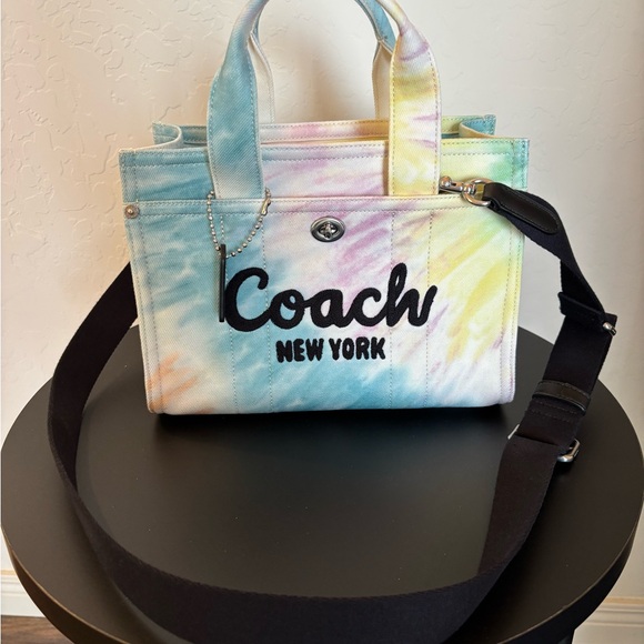 Coach Tie-Dye Tote Bag with Black Strap - Picture 1 of 9